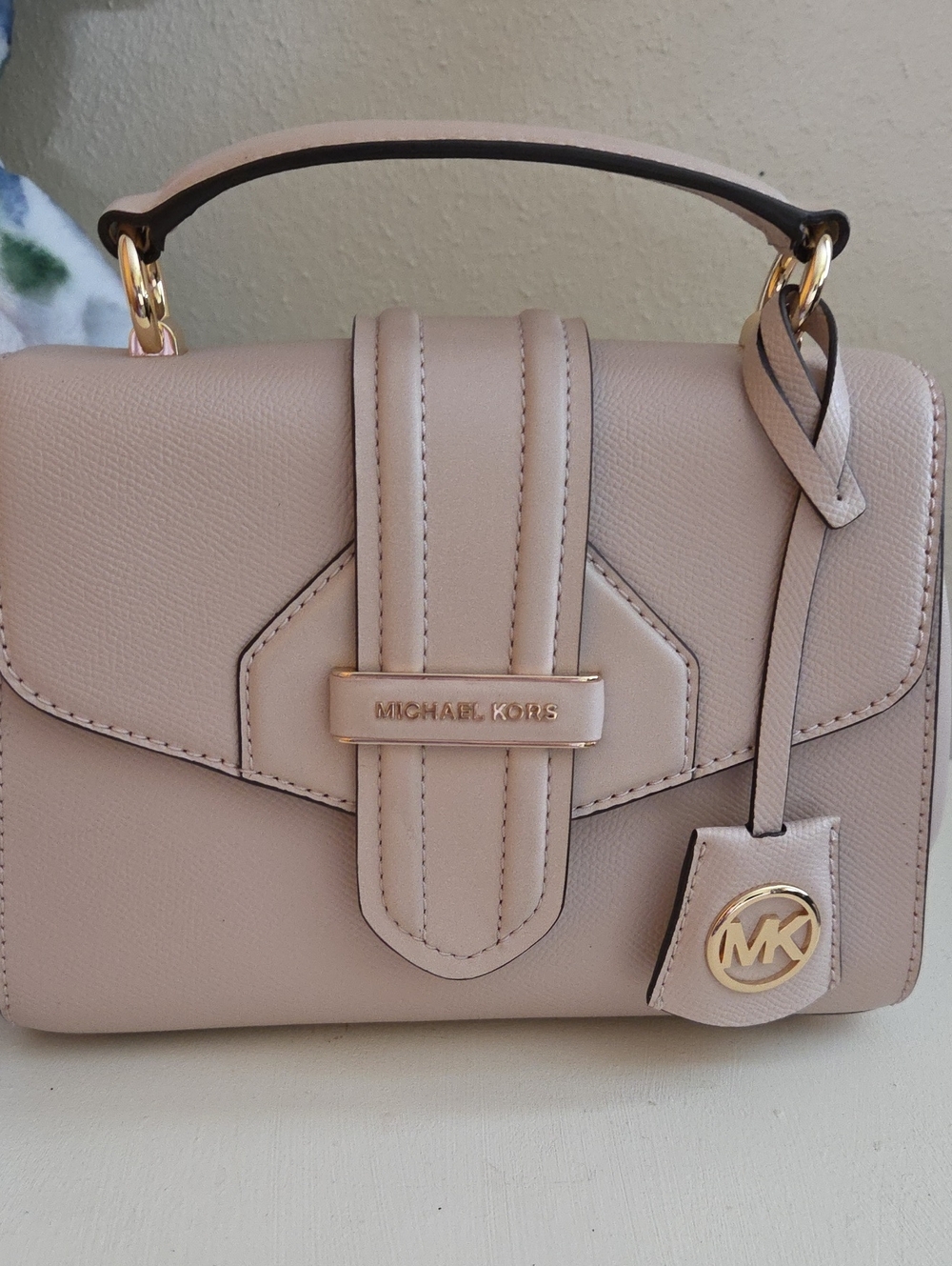 NWOT Michael Kors Bleeker Blush Pink Leather Top-Handle Satchel